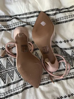 Qupid Blush and Clear Embellished Heels thumbnail 7