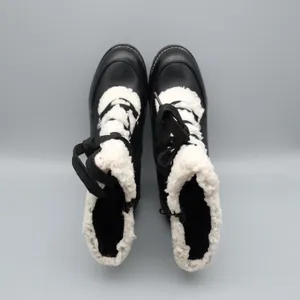BCBGeneration Paloma Boots Womens Black Faux Fur Lace Up 8.5M|39 thumbnail 7