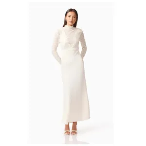 Elliatt Margot Lace Inset Long Sleeve Gown Size Medium thumbnail 2