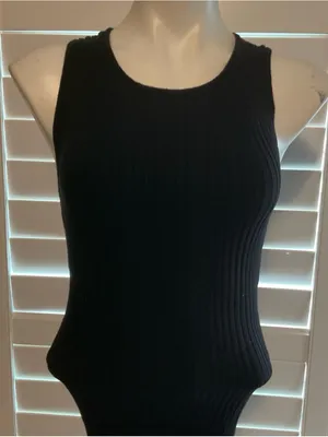 Forever 21 Black Ribbed Maxi Dress thumbnail 2