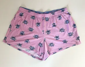 Disney Stitch Pink Pajama Shorts thumbnail 1