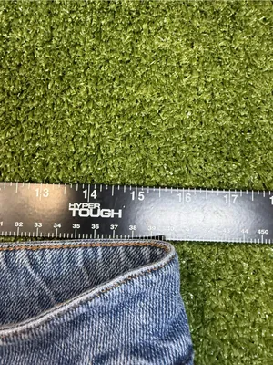 Molly Bracken High Waist Trouser Jean Straight Leg Wide Cuff Medium Wash 31x30 thumbnail 5