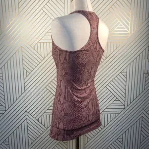 Lululemon Cool Racerback Tank Top Desert Snake‎ Berry Multi Pink Red Size 4 thumbnail 6