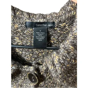 Calvin Klein Jeans‎ Brown Long Line Cardigan Sweater Dress Size M thumbnail 6