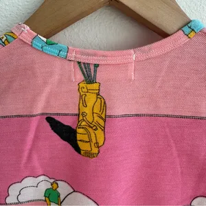 Vintage Pink Retro Golfing Tee Size XS thumbnail 6