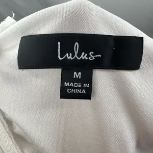 Lulus Letter of Love Backless‎ Skater Dress in White Size Medium thumbnail 7