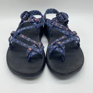 Chaco Navy Blue Aztec Print Strappy Sandals Gorpcore Hiking Women's size 7 thumbnail 2