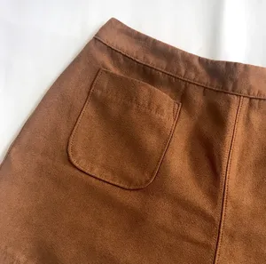 Hollister Brown Suede High-Rise Shorts thumbnail 5