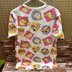 Nickelodeon Rugrats Women’s Cartoon Character T-Shirt - White and Pink size M thumbnail 4