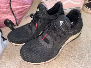Adidas Black Knit Running Sneakers thumbnail 1