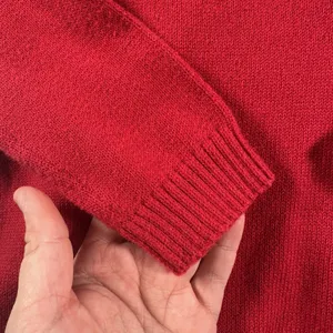 Charter Club Women’s Sweater Medium Red Knit Toggle Neck Pullover thumbnail 2