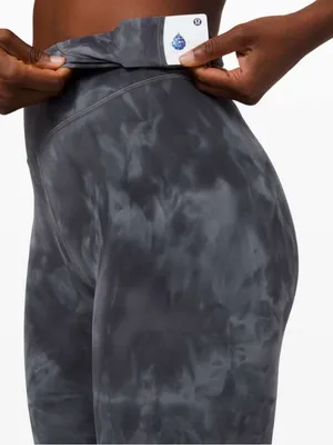 Lululemon Align Pant Diamond Dye Full Length Leggings Size 8 Pitch Graphite Gray thumbnail 6