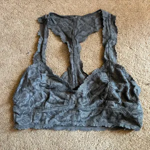 Lace Racerback Bralette Duo in Slate Gray and Nude thumbnail 4
