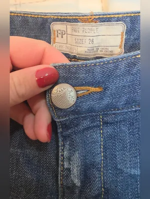 Free People Patchwork Crochet Lace Jeans thumbnail 4