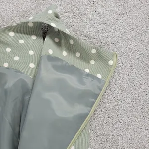 Vintage 90's Ice Cube by Michael Dress Womens 12 Green Polka Dot Rayon Mod Retro thumbnail 13