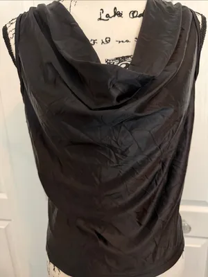 Cupshe Black Draped Cowl Neck Camisole thumbnail 8