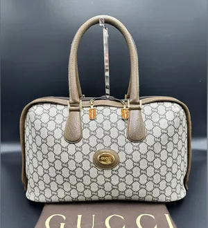 Gucci Brown Plus GG Coated Canvas Boston Bag thumbnail 1