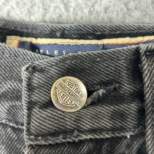 Harley Davidson Jeans‎ Womens 2 Black Biker Blues High Rise Straight Boyfriend thumbnail 10
