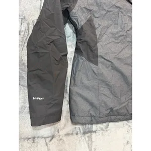 The North Face HyVent Jacket Womens Grey Black Hooded Waterproof Coat M thumbnail 5