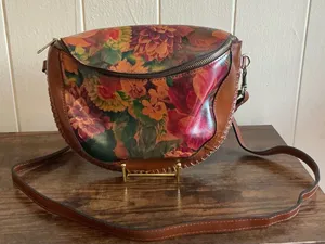 the Patricia Nash "Tinchi" Leather Convertible Belt Bag / Crossbody Sling thumbnail 1
