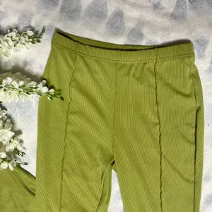 Avocado Ribbed Flare Pants thumbnail 3