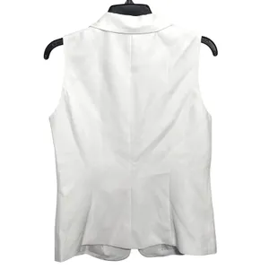 NWT IDEALSANXUN White Sleeveless Blazer Vest Business Casual Office Top Small thumbnail 4