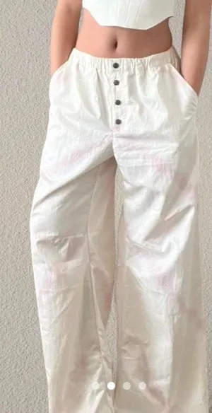 Free People FP Movement Pregame Printed wide leg pants size medium thumbnail 1