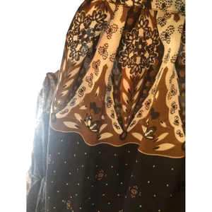Bohemian Long Sleeved Semi Sheer Lined Romper Size XL Black and Brown thumbnail 8