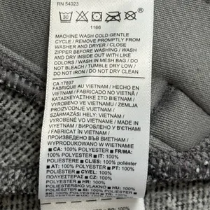 Athleta Stroll Fleece Full Zip‎ Jacket Heathered Grey XL Mock Neck Activewear thumbnail 9