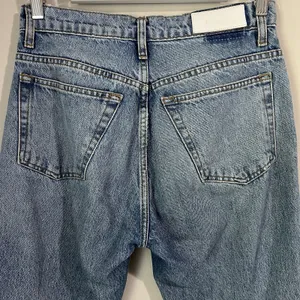RE/DONE 70's Straight Jeans Women's Size 28 Destroyed Sunfaded Indigo High Rise thumbnail 7