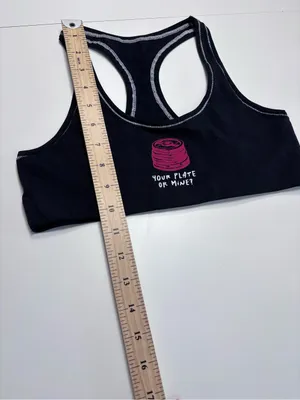 Gymshark Your Plate or Mine Bralette Black S NWOT thumbnail 7