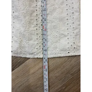 Eri + Ali Anthropologie White Eyelet Off Shoulder Blouse XS Boho Ruffle Top thumbnail 4