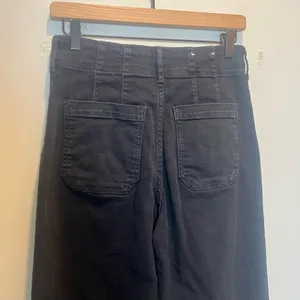 ANTHROPOLOGIE- Maeve The Colette High Rise Crop Wide Leg Jeans Black Size 29 thumbnail 5