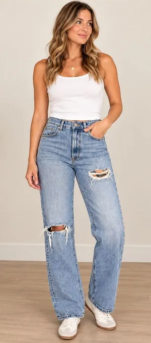 BDG Urban Outfitters High Rise Flare Jeans Size 31 Distressed Light Wash thumbnail 1
