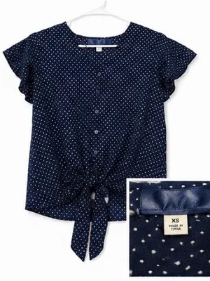 Navy Polka Dot Tie thumbnail 2