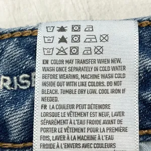 American Eagle Super Stretch Mid Rise Light Wash Distressed Skinny Jeans 6S thumbnail 6