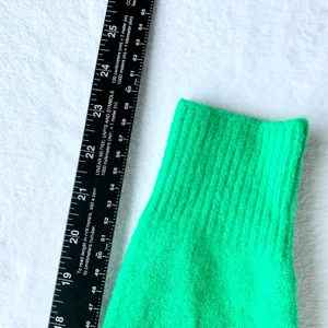 Zara Soft Knit Sweater Womens Size XS Neon Green Wool Blend Crewneck Raglan Cozy thumbnail 10