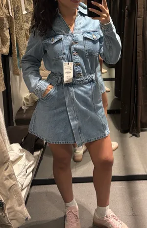 ZARA Jean Dress Mini thumbnail 1