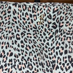 Juicy Couture | Teal Leopard Print Y2k Large Tote Bag thumbnail 13