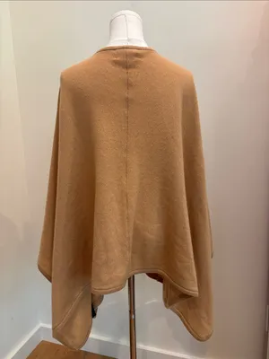 Atelier Nicole Miller Knit Wrap 100% Cashmere Camel OS thumbnail 3