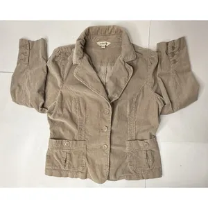 Vintage St. John's Bay Blazer Womens Size XL Tan Corduroy Jacket Retro Career‎ thumbnail 14