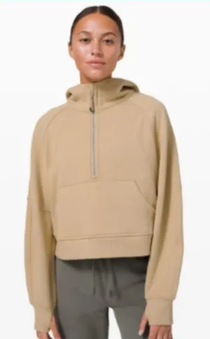 Lululemon Scuba Oversized Half-Zip‎ Hoodie Sweater in Trench Tan thumbnail 1