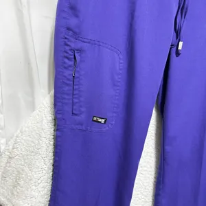 Greys Anatomy Barco Women Scrub Pants S Purple Style 4277 Cargo Pocket‎ Uniform thumbnail 4