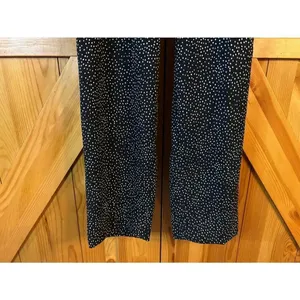 Express Ankle High Rise Black White Dress Pants Belted Front Pockets Size 4R (89 thumbnail 3