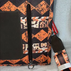 Montana West‎ Orange and Black Southwest Tote Bag thumbnail 9