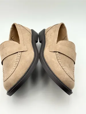 Old Navy Women's Suede Penny Loafers in Taupe‎ Size 6 thumbnail 10