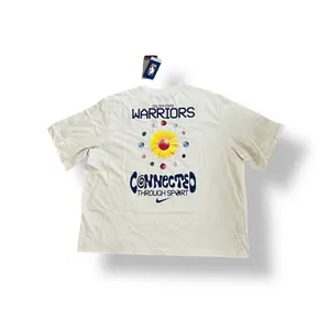 NWT NIKE Golden State Warriors Courtside NBA Boxy Tee thumbnail 2