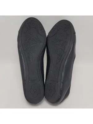 Bamboo Lula Flat Black Faux Leather Bow Ballet Shoe Size 9 thumbnail 9