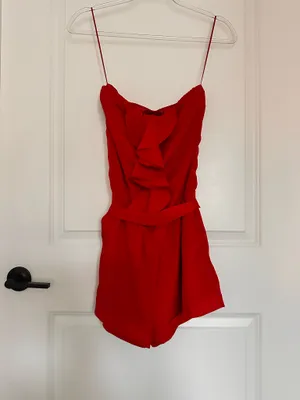 Express Romper Red XS thumbnail 4
