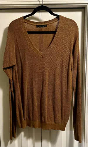 prAna Women’s Long Sleeve Golden V-neck Sweater Size XL thumbnail 3
